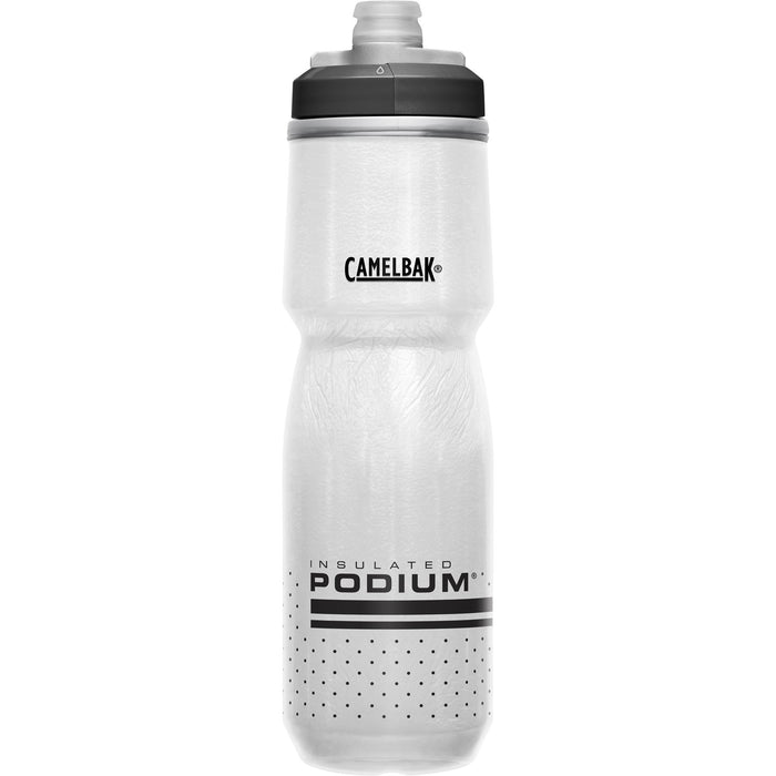 Camelbak Podium Ice Insulated Gym Drinking Cycling 710ml Bottle - White/Black