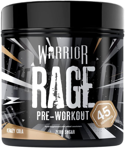 Warrior Rage Supplement Pre Workout Muscle Growth Protein Shake Krazy Cola 392gWarrior