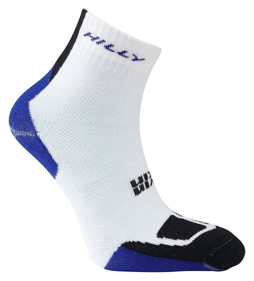 Hilly Twin Skin Anklet Running Socks Anti Blister Double Layer - White/BlueHilly