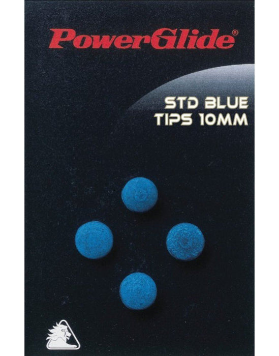 PowerGlide Snooker & Pool Accessories Blue Cue Tips 4 Pack