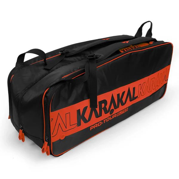 Karakal Pro Tour Elite 2.2 Racket Bag – Multi-Racket Storage, Durable - Orange