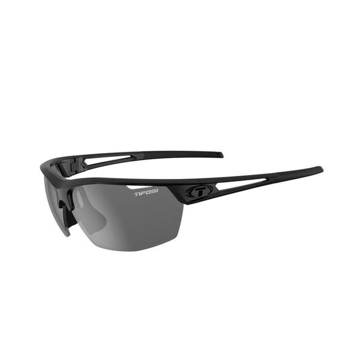 Tifosi Navar Interchangeable Running Cycling Sunglasses Gloss Black Frame Smoke Lens