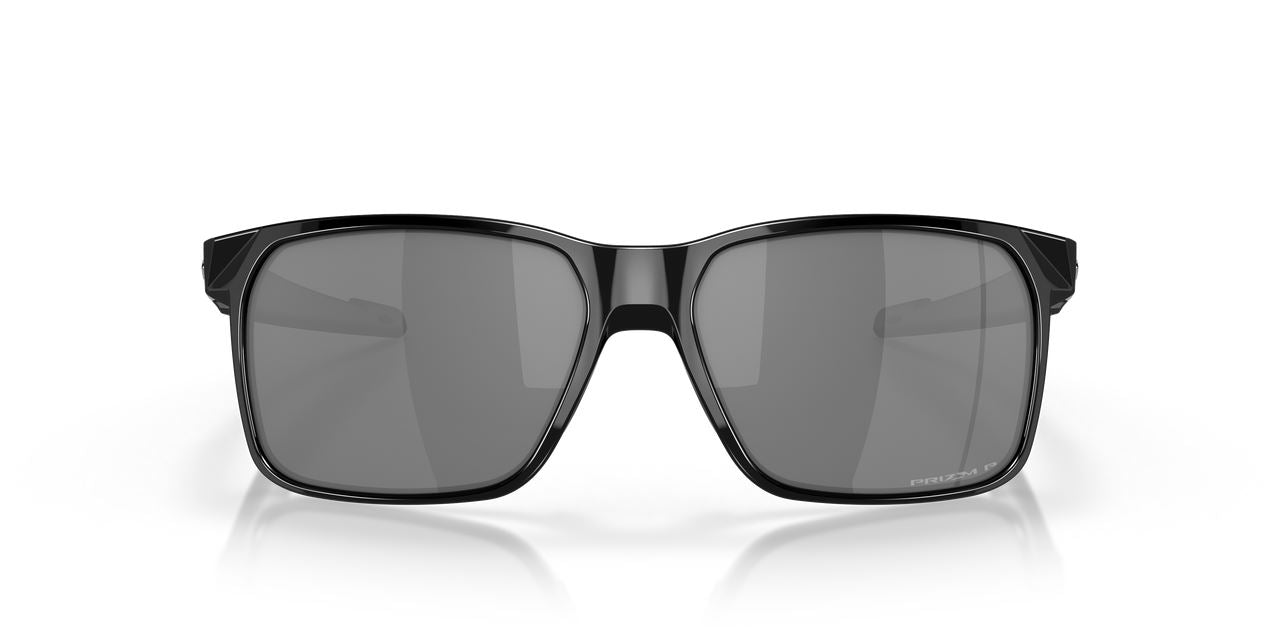 Oakley Portal X Sunglasses Polarized Black Lenses Sports Polished Black Frame