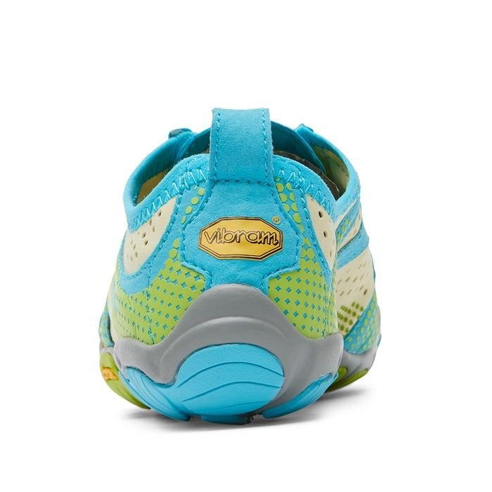 Vibram V - Run Women Trainers Lightweight Five Fingers Lime Blue Gym Sports ShoesFITNESS360