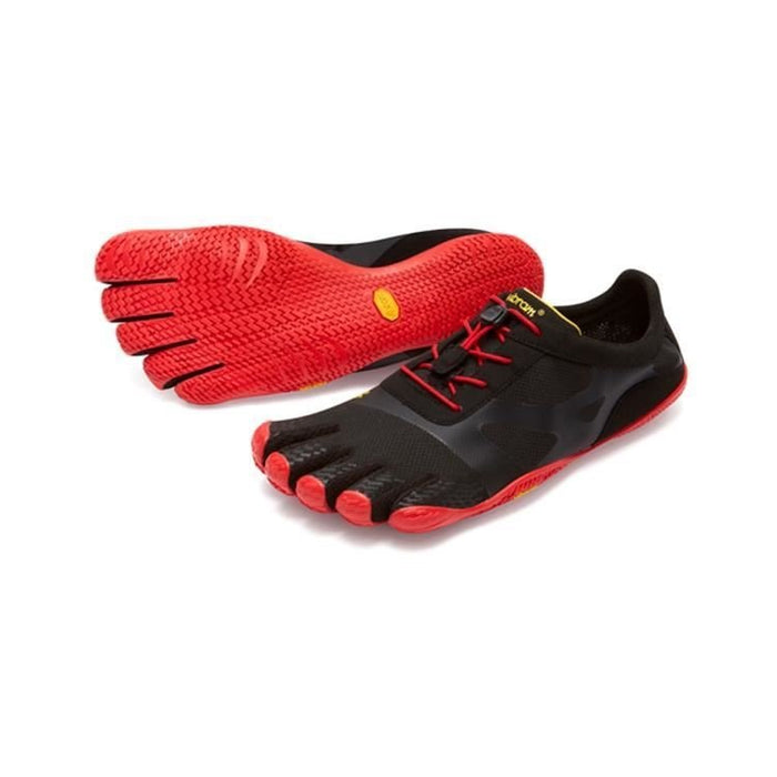 Vibram KSO Evo Mens Five Fingers Barefoot MAX FEEL Training Shoes - Black/RedVibram