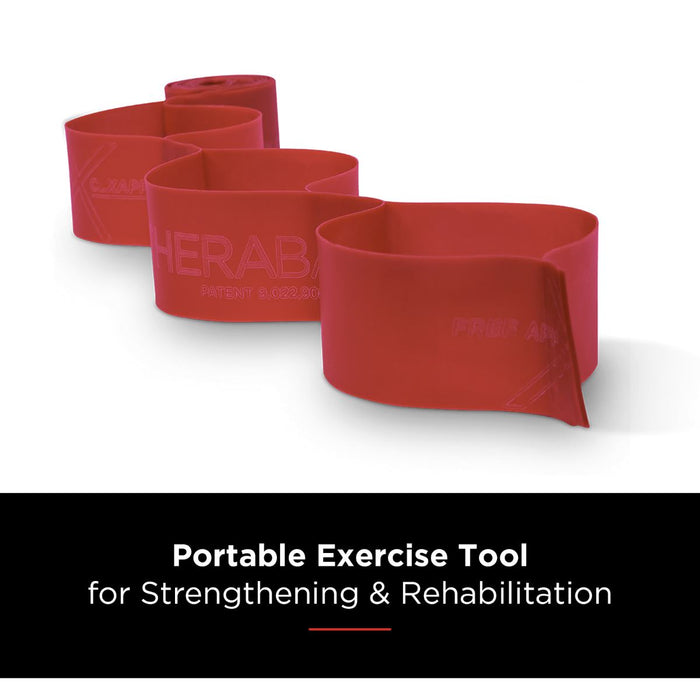 RESISTIVE EXERCISE BAND THERABAND CLX 11 LOOPS RED 2.5m