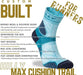 Hilly Trail Anklet Socks Mid Cushion Sports Running Pepper/Teal - 3 Pairs for 2Hilly