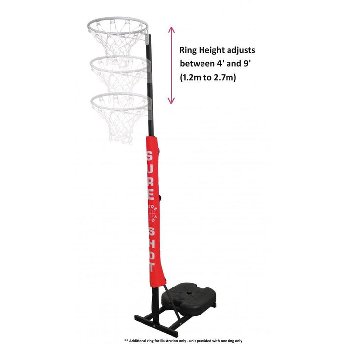 Sure Shot Netball Prime Shot Netball Unit With Padding