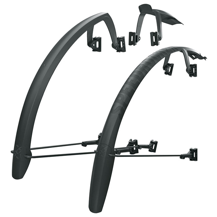 SKS Speedrocker Tyre Mudguard Set - Dual-Spoiler Gravel & Cyclocross Fenders