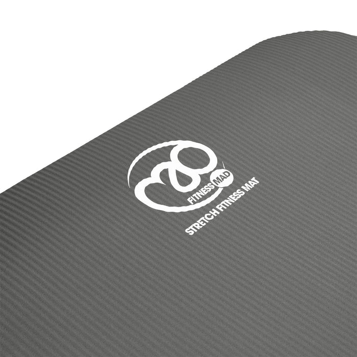 Fitness Mad Stretch Fitness Exercise Mat - 180cm - Grey