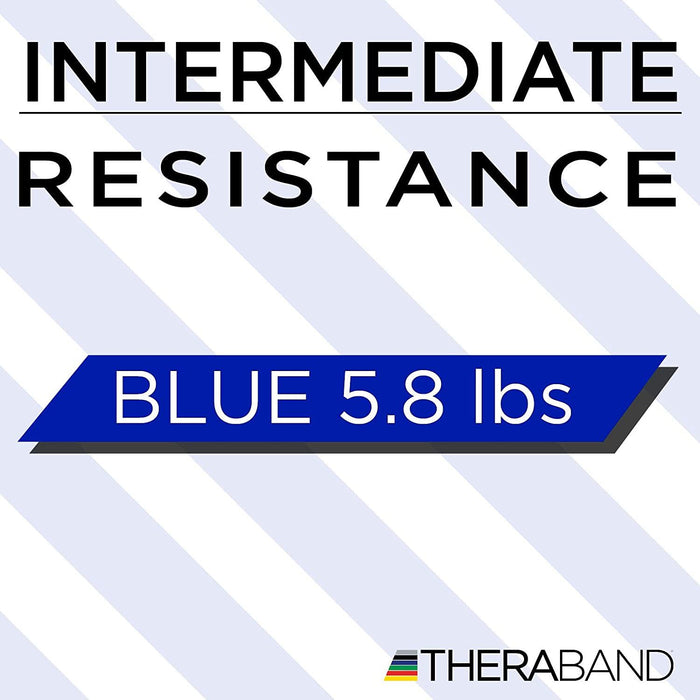Theraband Resistance Bands Single Pull Up Heavy Duty Traning Workout - Blue 18"FITNESS360
