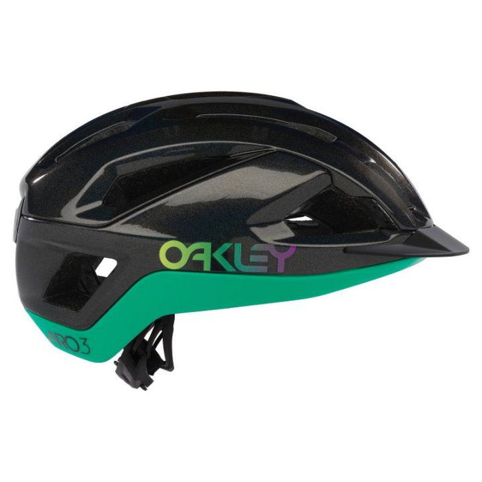 Oakley ARO3 All Road Cycling Helmet Eyewear Storage Black Galaxy Celeste