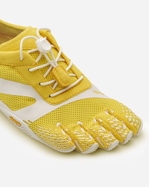 Vibram KSO Evo Five Fingers Barefoot Ladies Training Shoes - Yellow/White