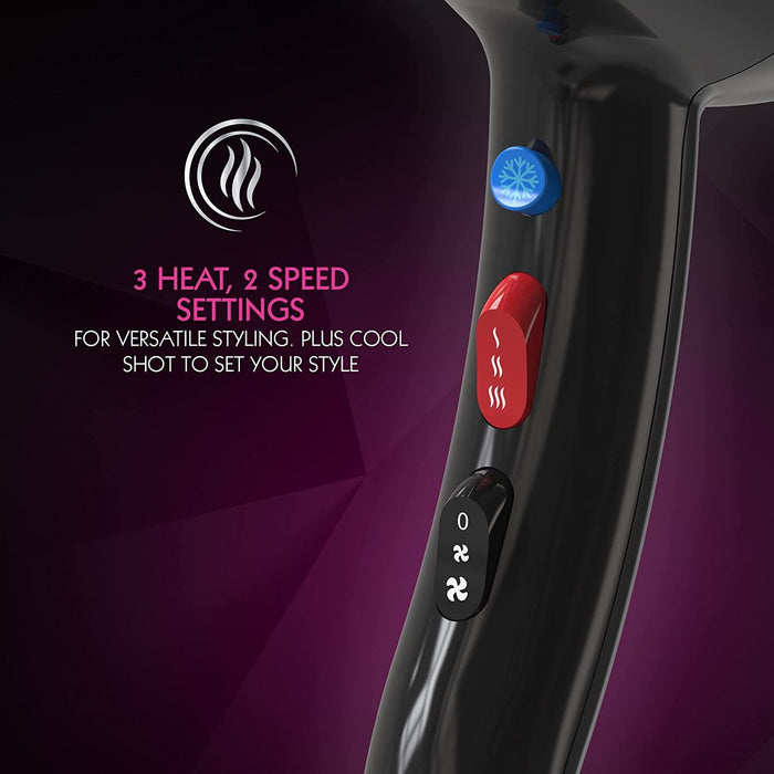 Wahl Ionic Style Hairdryer Women Professional Tourmaline Home Salon Blower 2000W