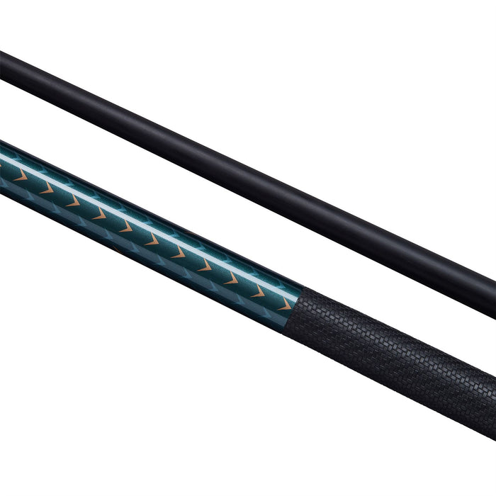 PowerGlide Autograph Carbon Pool Cue 13mm Tip Precision 2‑Piece Cue