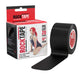 Rocktape 2 Pre Cut Kinesiology Tape Sports Adhesive Medical Roll - Black 25x5cmRockTape