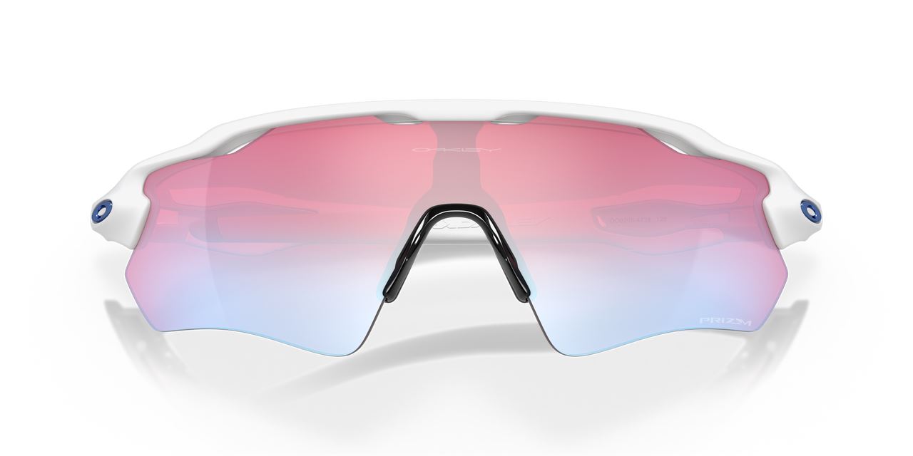 Oakley Radar EV Path Sunglasses Polished White Frame Snow Sapphire Lens Glasses