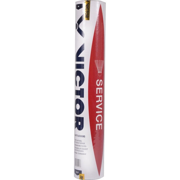 Victor Service 12 Badminton Shuttlecock Speed 78 - Pack Of 12