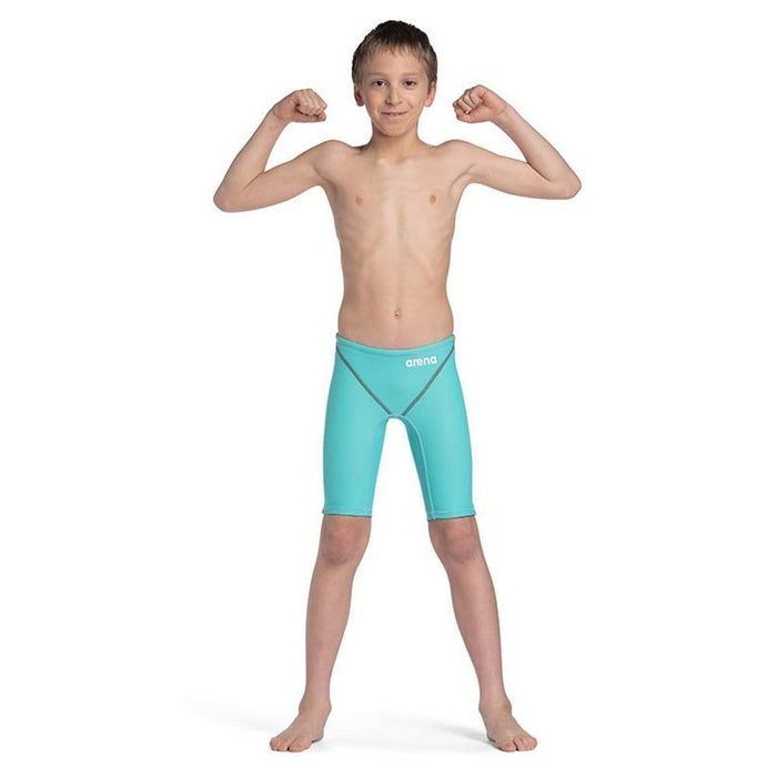 Boys Arena Powerskin Next Jammers Quick Dry Juniors Swim Shorts - Aquamarine