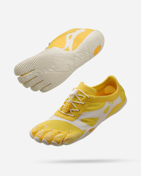 Vibram KSO Evo Five Fingers Barefoot Ladies Training Shoes - Yellow/White