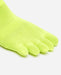 Vibram Athletic No Show Five Fingers Performance Toe Socks - YellowFITNESS360