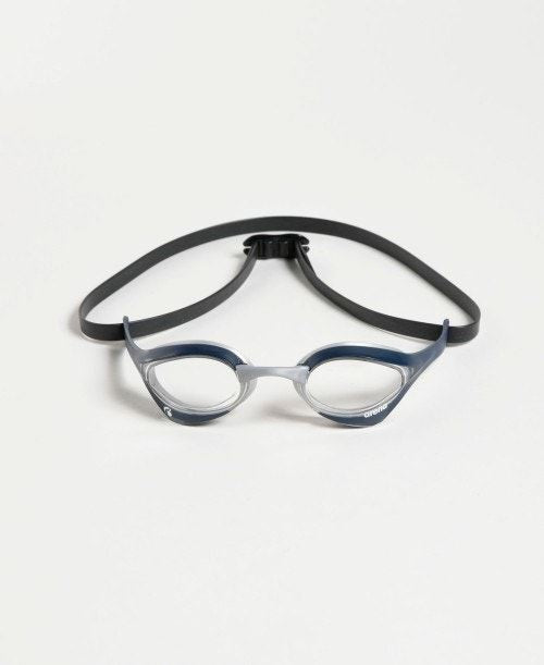 Arena Cobra Ultra Swipe Swimming Goggles Hydrodynamic Anti Fog - Clear-Shark/Grey