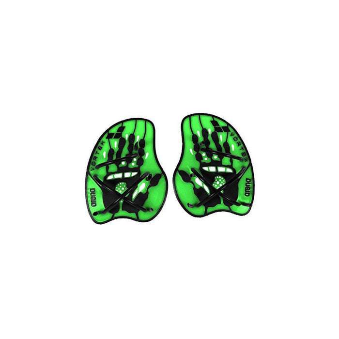 Arena Vortex Evolution Hand Paddle in Lime / Black for Intense Training