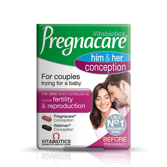 VITABIOTICS PREGNACARE  HIM & HER - 60 TABLETS
