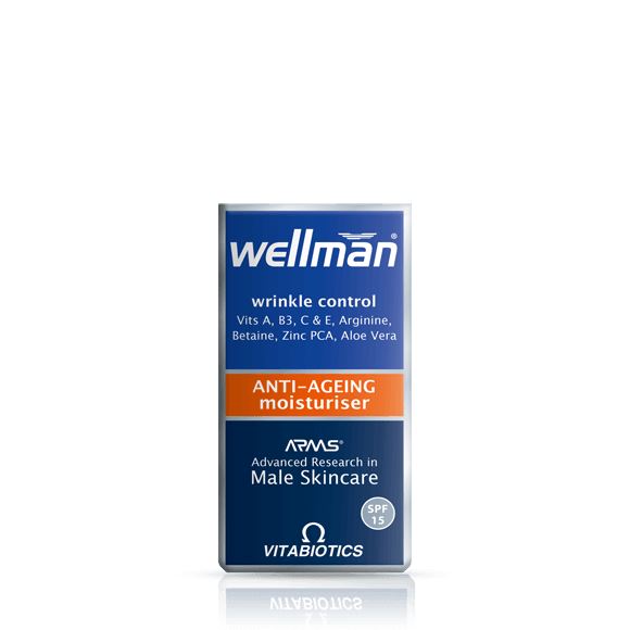 VITABIOTICS WELLMAN MENS SKIN ANTI-AGEING MOISTURISER CREAM 50 ML