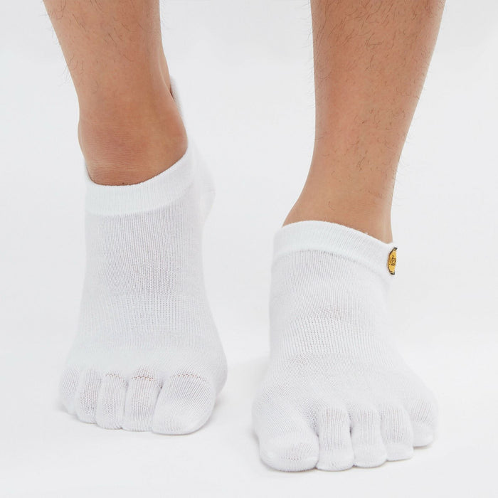 Vibram 5Toe Unisex Five Fingers Socks in White - Coolmax - Flexible