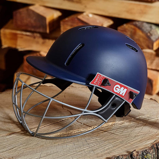 Gunn & Moore GM Cricket Purist Geo II Helmet Sports Head Protection - NavyGunn & Moore