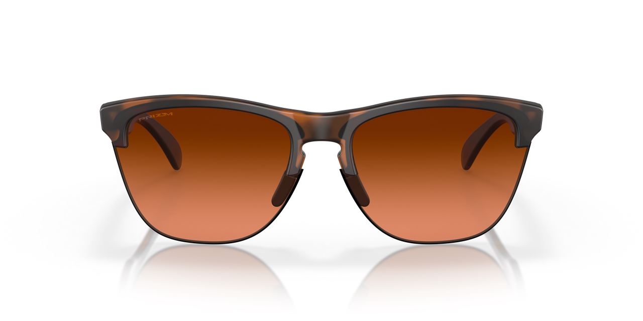 Oakley Frogskins Lite Sunglasses Brown Gradient Lens Matte Brown Tortoise Frame