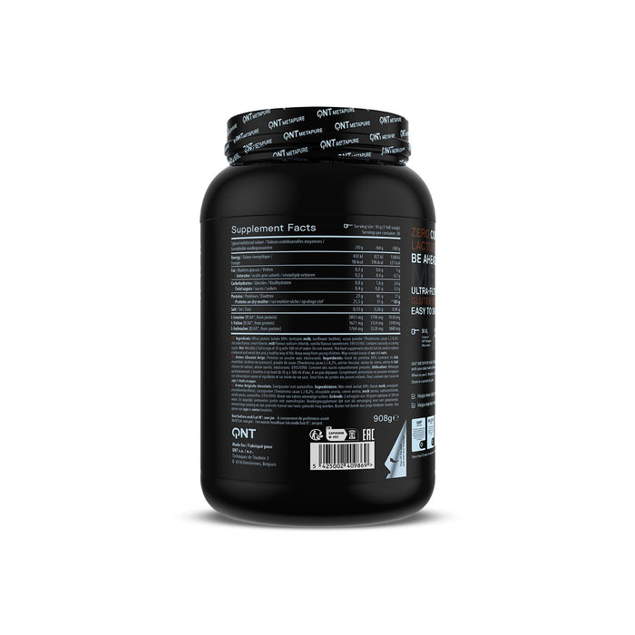 QNT Metapure Whey Isolate Zero Protein Powder 908g - Chocolate