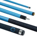 Powerglide  Quanta Pool Cue 2 Piece 57" Carbon Fibre Composite 10mm Tip - BluePowerGlide