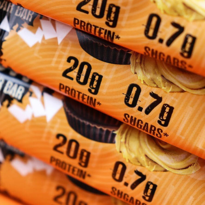 Warrior Crunch Bars High Protein Muscle Gain Dark Chocolate Peanut 12 x 64g