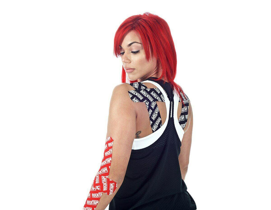 Rocktape Strong Adhesive Kinesiology Tape Patterned Roll - Tiger x 3