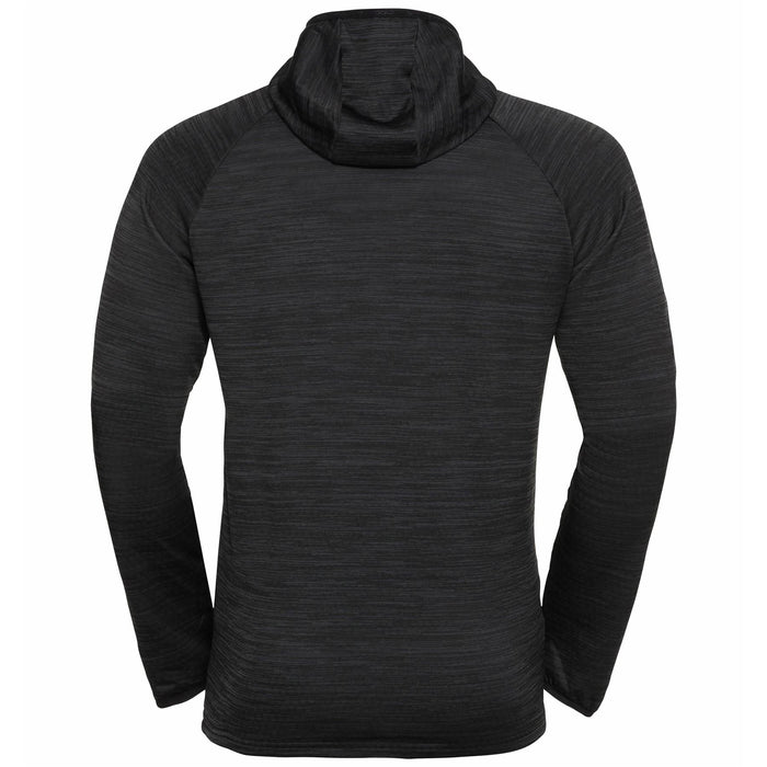 Odlo Millennium Element Men's Running Hoody in Black Melange Light
