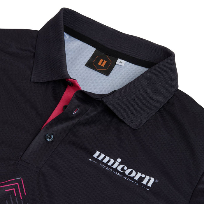 Unicorn Darts Pro‑Tech Digital Dart Shirt Performance Polo - Purple