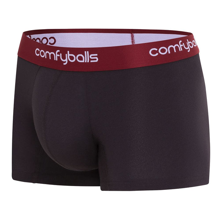 Comfyballs Mens Stretch Boxer Extra Soft Classic Regular Comfycel Trunk-Charcoal