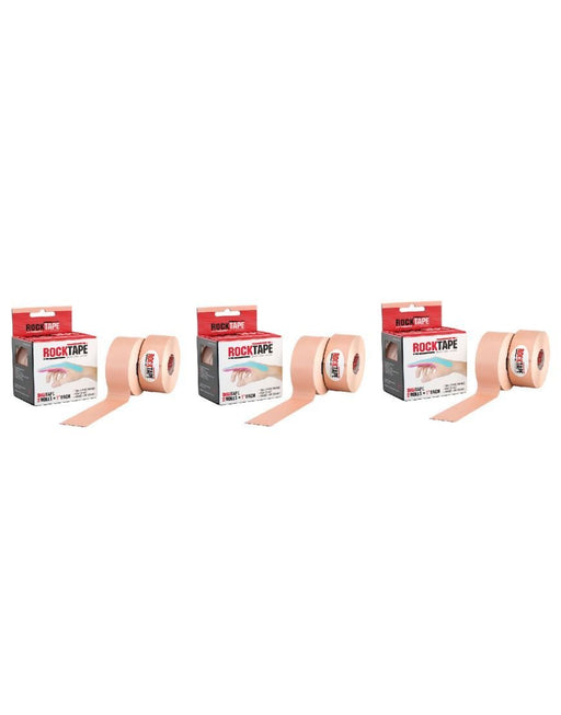 Rocktape Finger Tape Adhesive Kinesiology Tape 2.5cm x 5m ( 3 Pack ) - Hot PinkRockTape