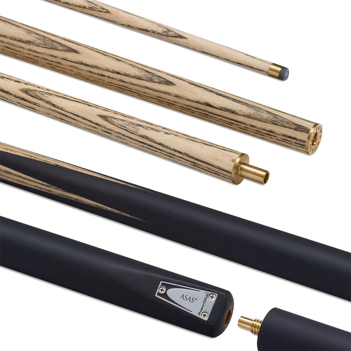 PowerGlide Asas Snooker Pool Billiard 2 Piece Cue Stick + Extension