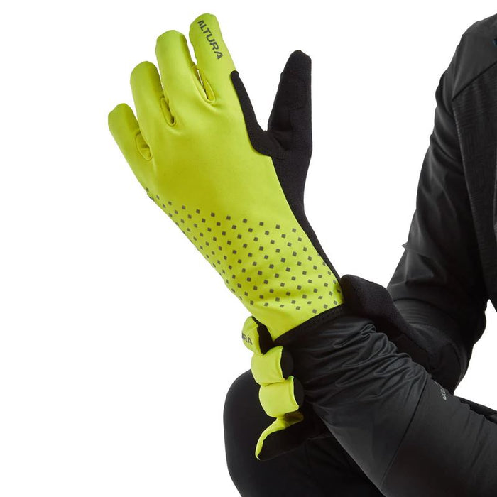 Altura Nightvision Unisex Waterproof Insulated Cycling Gloves Reflective - Yellow