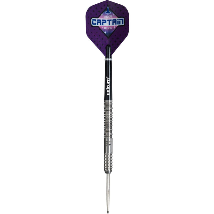 Unicorn Darts Aden Kirk 90% Tungsten 22g Steel Tip Professional Darts Set