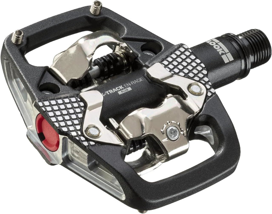 LOOK X‑Track En‑Rage Plus Trail Enduro Bike Pedals Wide SPD Platform - Black