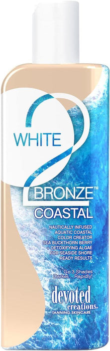 Devoted Creations White 2 Bronze Coastal Sunbed Anti Aging Tanning Lotion Cream