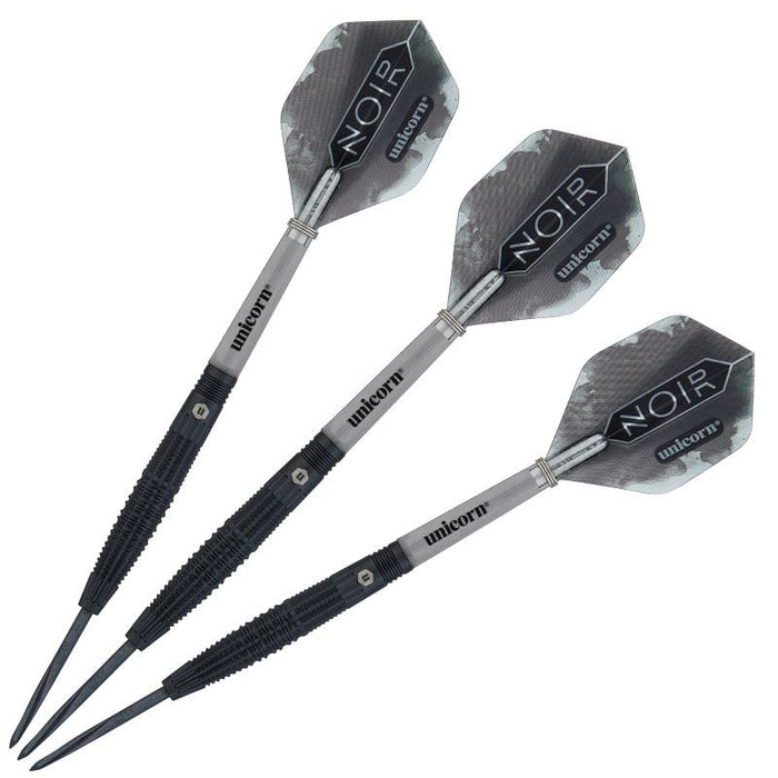 Unicorn Noir Style 2 Steel Tip Dart Set – 90% Tungsten Darts for Professionals