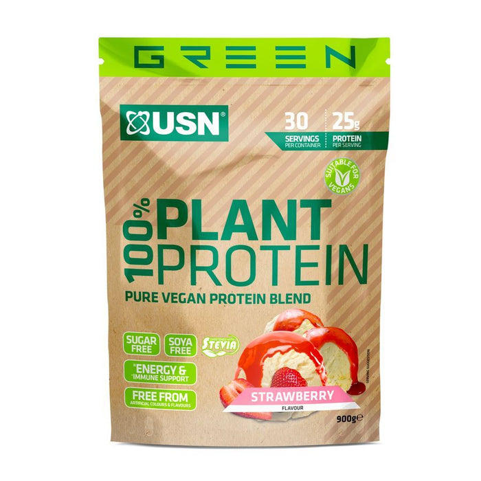 USN 100% PLANT PROTEIN - VEGAN - SOYA FREE - SUGAR FREE - 900 GUSN