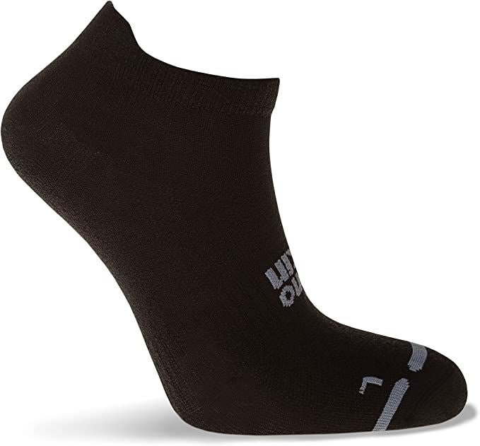 Hilly Active Socklet Socks Zero Cushion Running Sports Black/Grey - 3 Pairs for 2Hilly