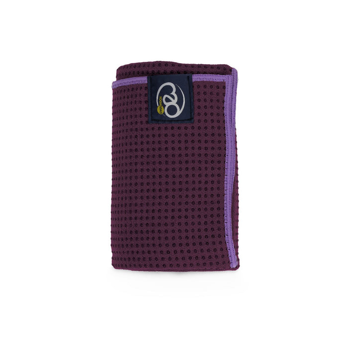 Fitness Mad Grip Dot Hot Yoga Pilates Towel - Aubergine