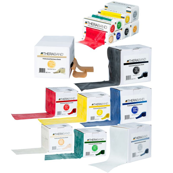 THERABAND Max Heavy 6 Yard Latex Resistance Bands ForPhysio, Rehab & Strength - Gold